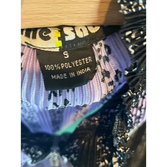 Jamie Sadock S Multicolor Sleeveless Pleated Polo Top With Snap Details 100% Pol - Picture 4 of 8